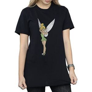 Tinkerbell Womens/Ladies Cotton Boyfriend T-Shirt / Black